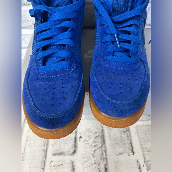 Nike Air Force 1 High 07 LV8 Men's Size 7.5 Blue Basketball Shoes 806403-400 - Picture 10 of 12